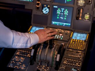 Person in a plane cockpit accelerating, illustrating ServiceNow launching its Yokohama platform which introduces AI agents across various sectors to boost workflows and maximise end-to-end business impact.