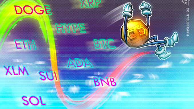 Price Predictions for BTC, ETH, XRP, BNB, SOL, DOGE, ADA, Price Predictions for BTC, ETH, XRP, BNB, SOL, DOGE, ADA, HYPE, XLM, SUI