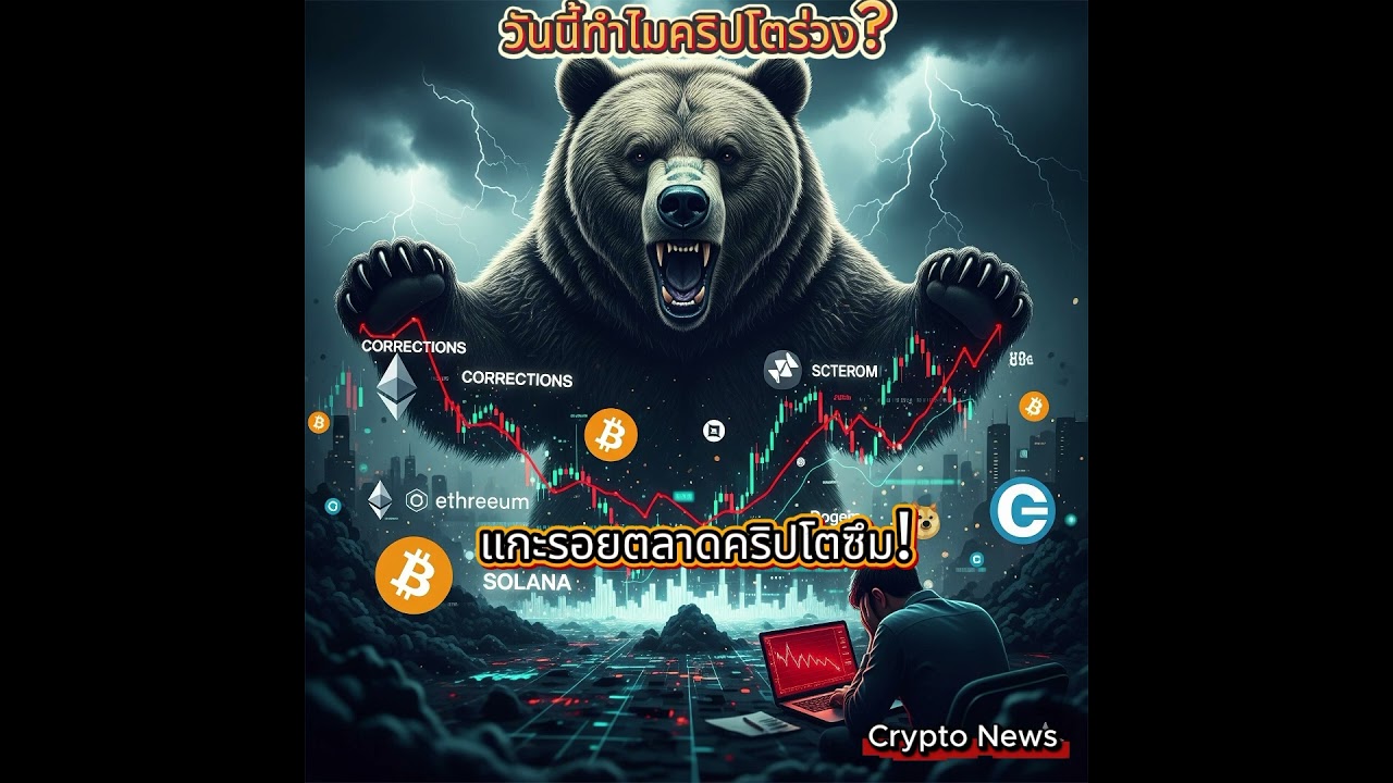 ทำไมวันนี้ตลาดคริปโตร่วง? เดี๋ยว Crypto News จะวิเคราะห์ตลาดภาวะหมีและปัจจัยขับเคลื่อนให้ฟัง!